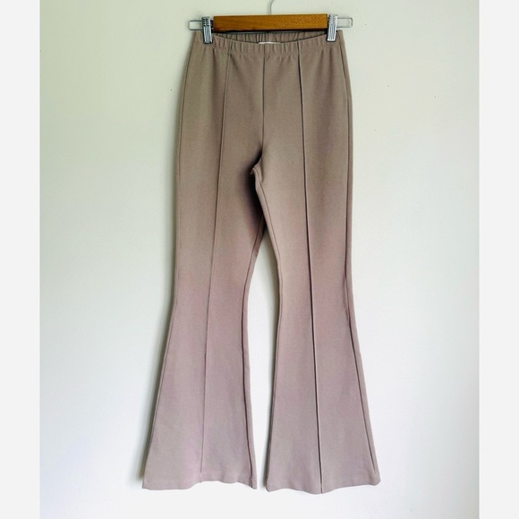 Sablyn Bailey Flare Leggings Pants in Flax Beige - Picture 5 of 10